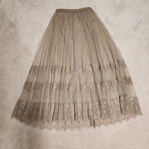 NWT Pumpkin Port Pleated Skirt